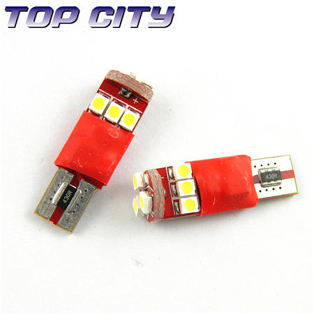 Topcity Newest Euro Error Free Canbus T10 9SMD 3528 Canbus 7LM Cold white - Canbus led